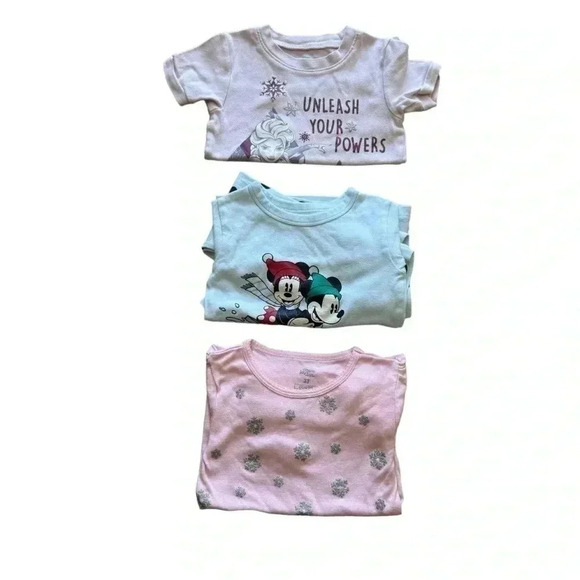 Disney Other - Disney Frozen Mickey Mouse Pajama Top Pants Mix & Match Girls Pajama SZ 3T #2039